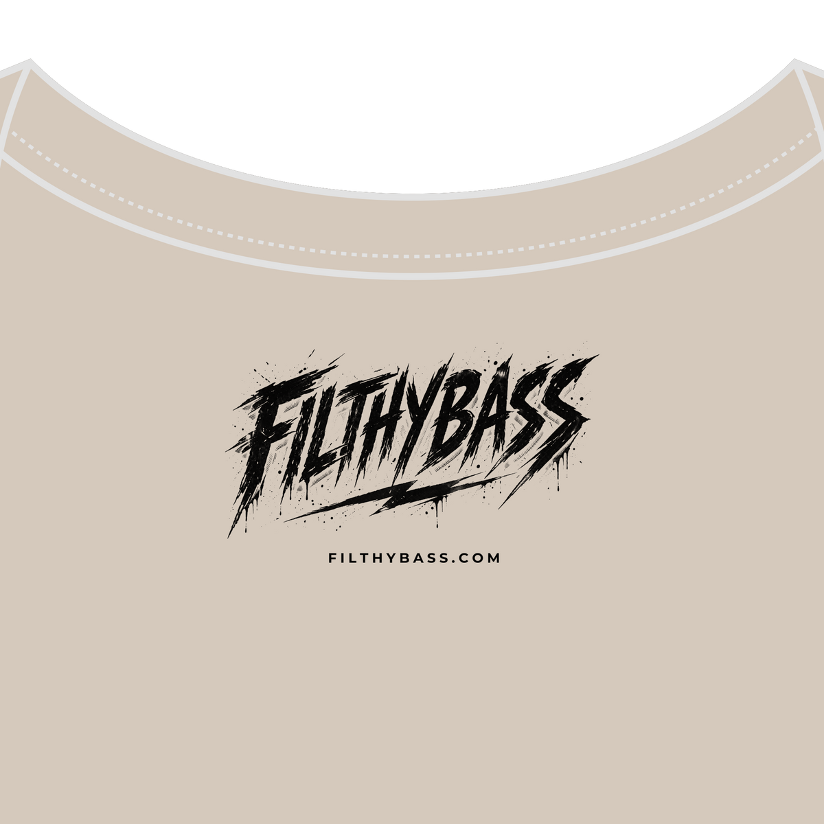 FILTHYBASS label printed inside the neck