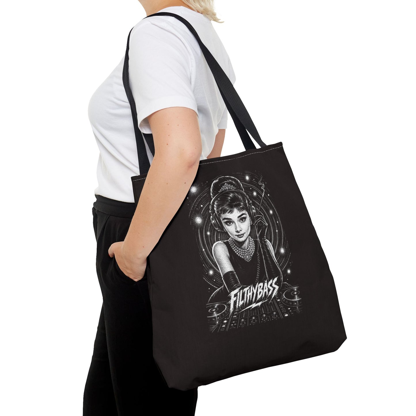 Audrey Hepburn stares into the soul - FILTHYBASS - Tote Bag