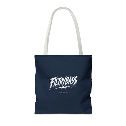 The Pope zegent de drop - FILTHYBASS - Tote Bag - Marineblauw met witte hengsels