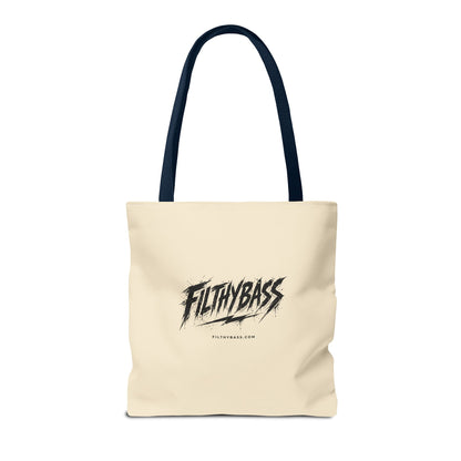 The Pope Blesses the Drop - FILTHYBASS - Tote Bag - Cream with Navy Handles