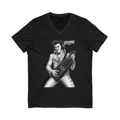 Elvis Rocking the night away - FILTHYBASS - V-Neck Shirt