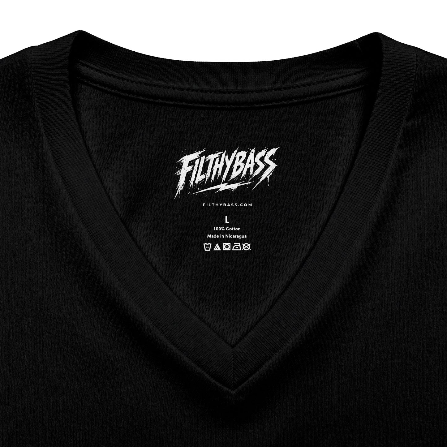 Audrey Hepburn stays unmoved on Bass - FILTHYBASS - V-Neck Shirt