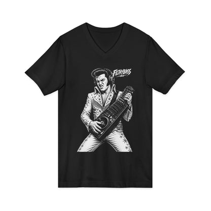 Elvis Rocking the night away - FILTHYBASS - V-Neck Shirt