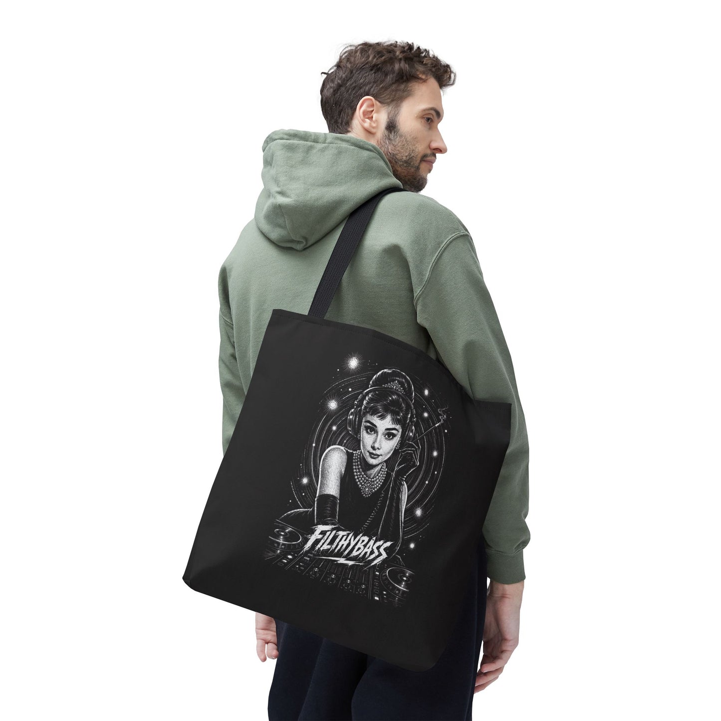 Audrey Hepburn stares into the soul - FILTHYBASS - Tote Bag