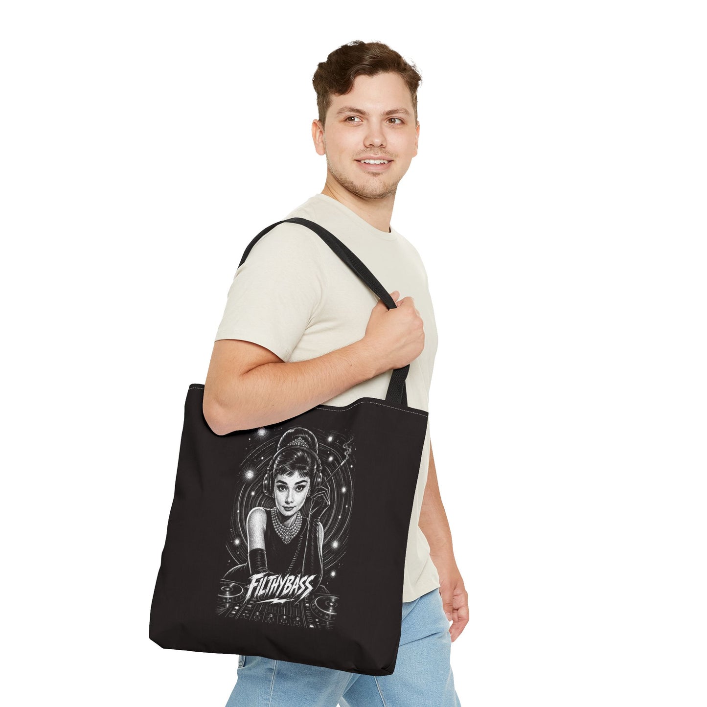 Audrey Hepburn stares into the soul - FILTHYBASS - Tote Bag