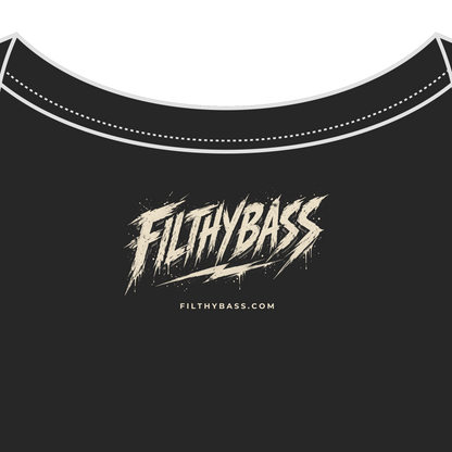 FILTHYBASS label printed inside the neck