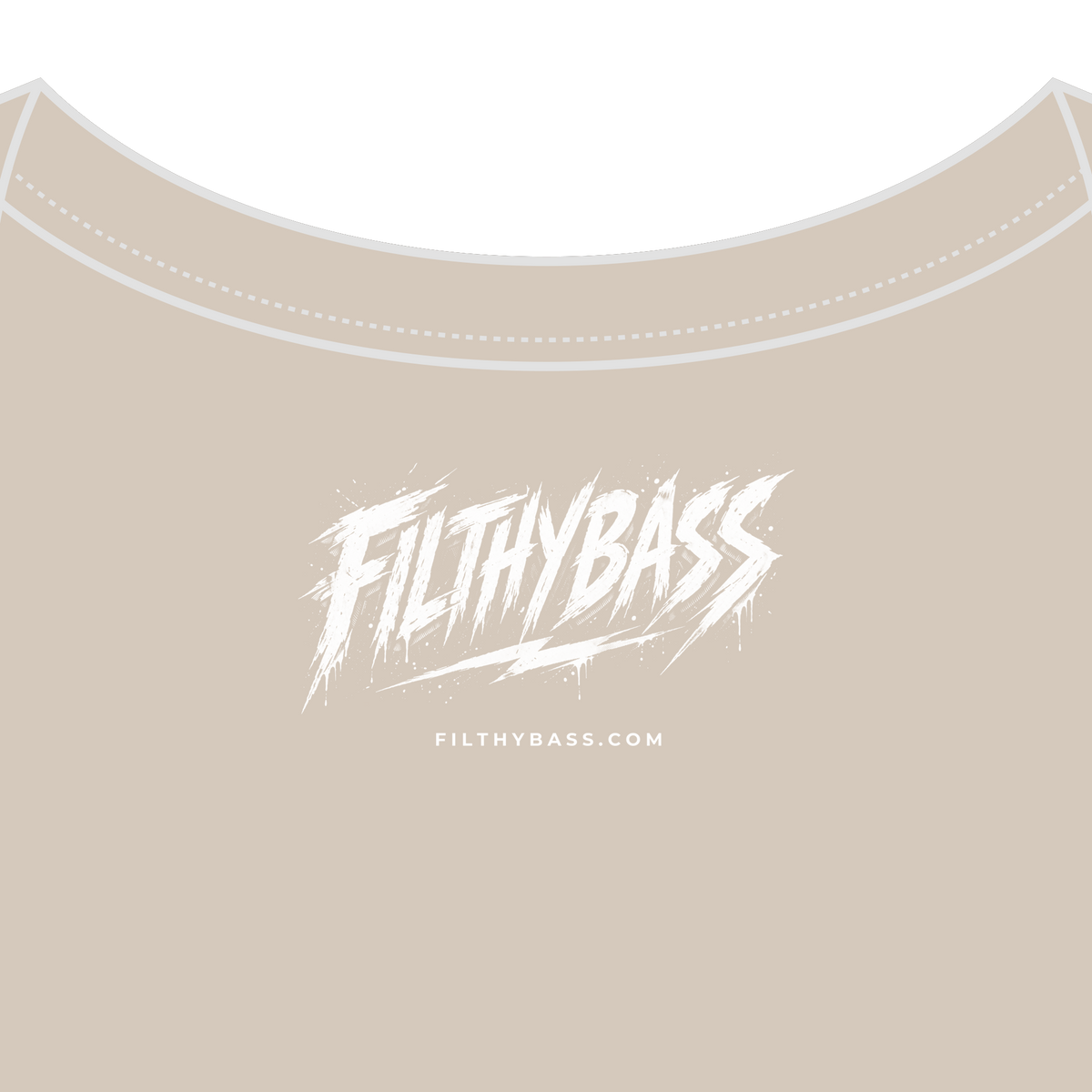 FILTHYBASS label printed inside the neck