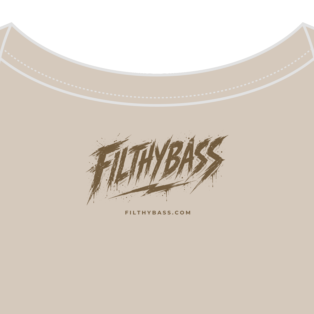 FILTHYBASS label printed inside the neck
