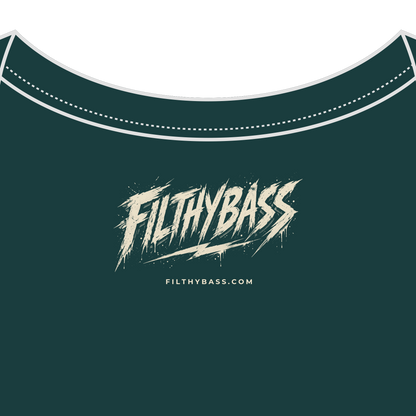 FILTHYBASS label printed inside the neck