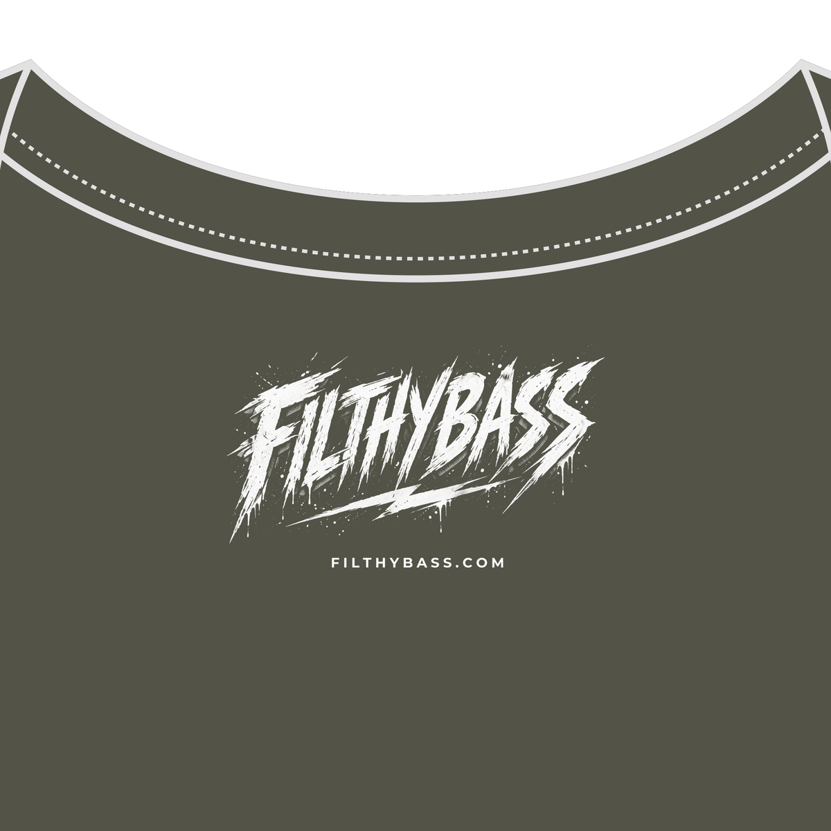 FILTHYBASS label printed inside the neck