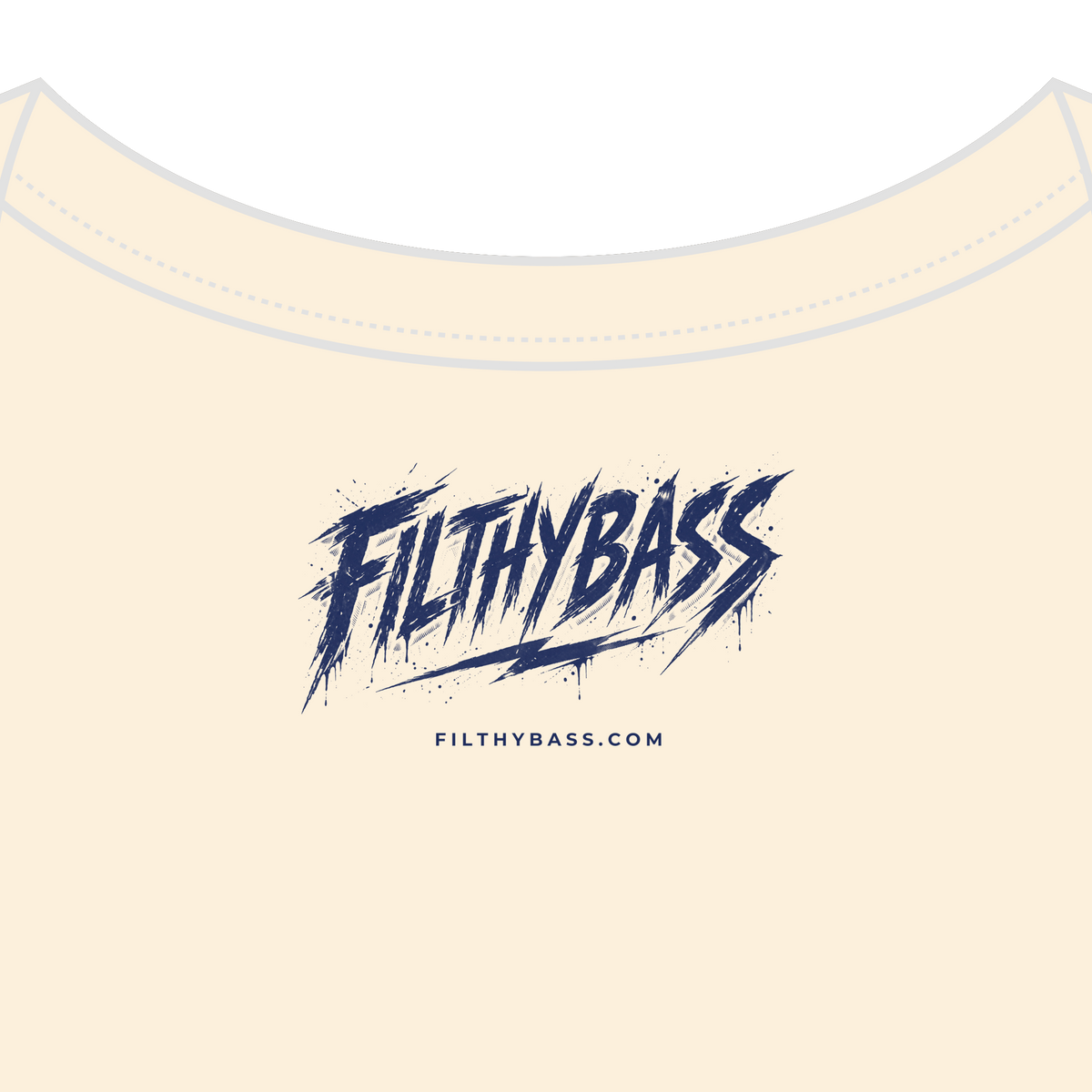 FILTHYBASS label printed inside the neck