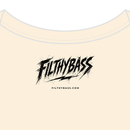 FILTHYBASS label printed inside the neck