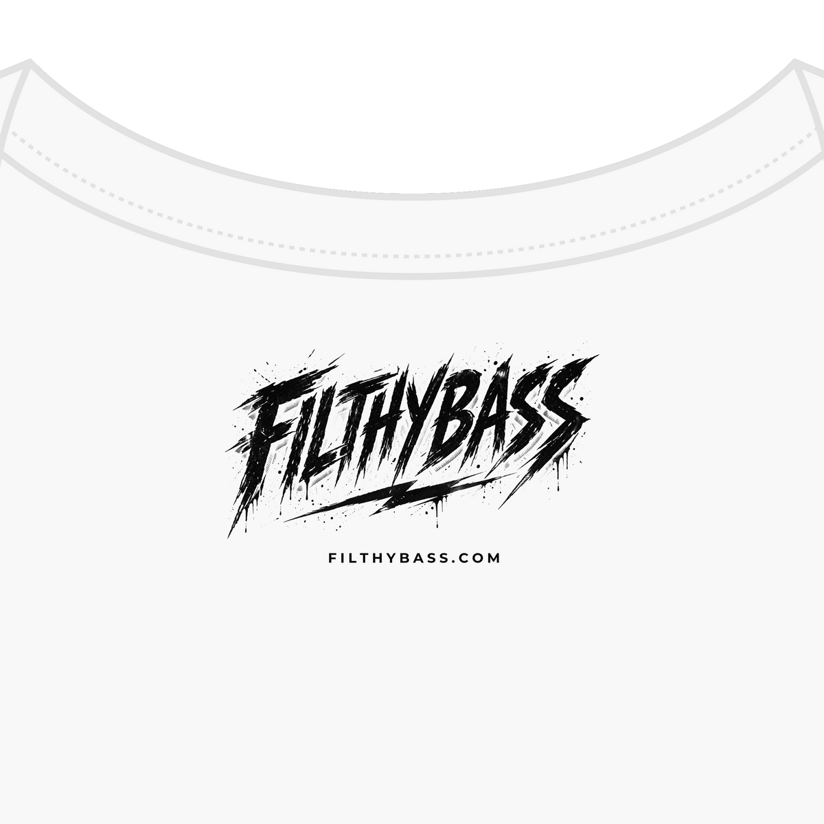 FILTHYBASS label printed inside the neck