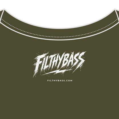 FILTHYBASS label printed inside the neck