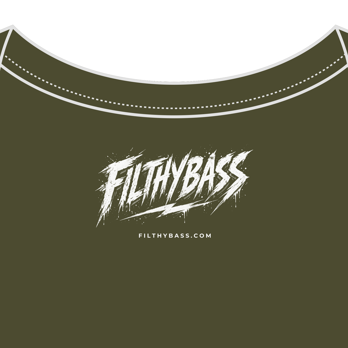 FILTHYBASS label printed inside the neck