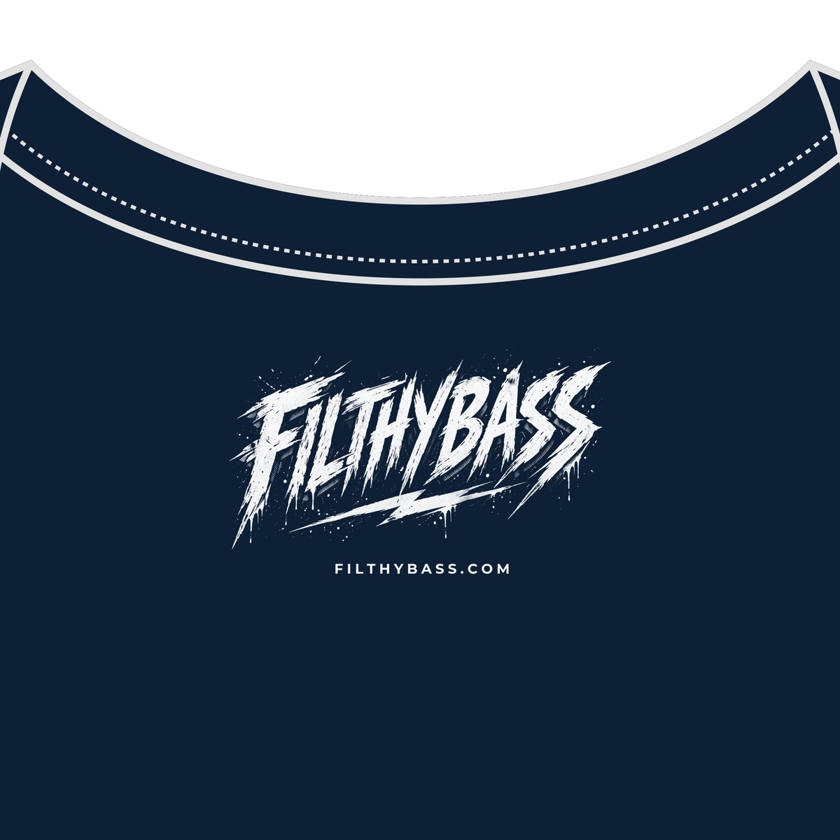 FILTHYBASS label printed inside the neck