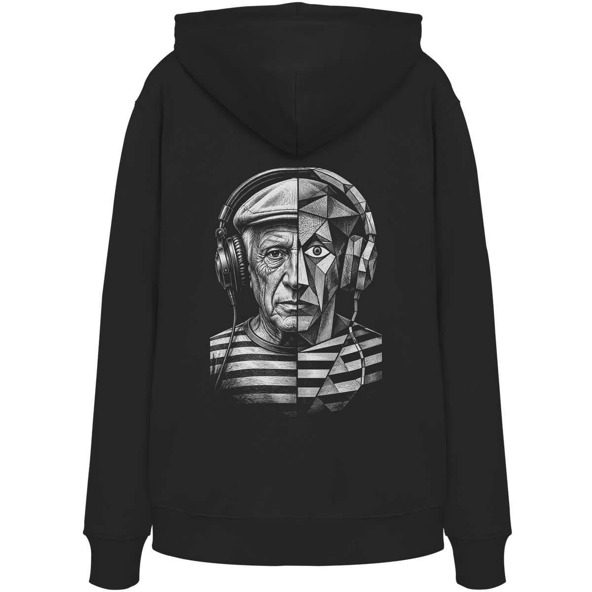 Pablo Picasso Went Half Cubist at the Drop - FILTHYBASS - Organic Hoodie