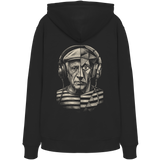 Pablo Picasso Went Half Cubist at the Drop - FILTHYBASS - Organic Hoodie - Cream Print on Black
