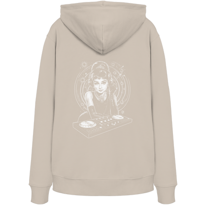 Audrey Hepburn blijft onaangedaan - FILTHYBASS - Organic Hoodie - Witte print
