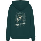 Audrey Hepburn blijft onaangedaan - FILTHYBASS - Organic Hoodie - Print in crème op donkergroen