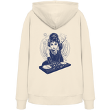Audrey Hepburn stays unmoved on Bass - FILTHYBASS - Organic Hoodie - Navy Print on Natural