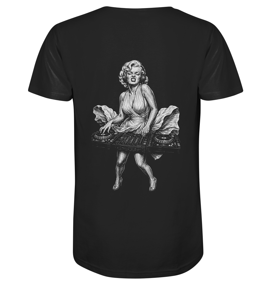 Marilyn Monroe Droppin Bass - FILTHYBASS - V-Neck Shirt