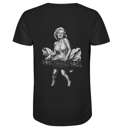 Marilyn Monroe Droppin Bass - FILTHYBASS - V-Neck Shirt