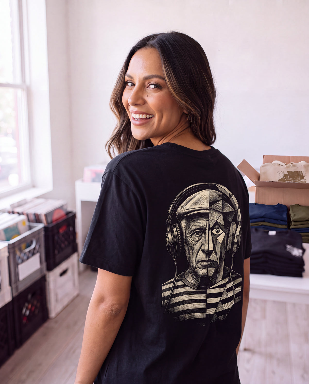 Frame 39: Smiling over her shoulder · Picasso