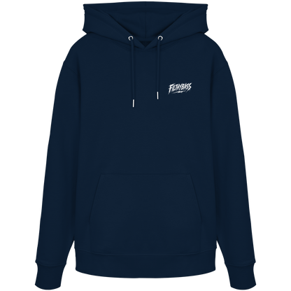 Audrey Hepburn blijft onaangedaan - FILTHYBASS - Organic Hoodie - Print in wit op marineblauw