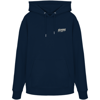 Pablo Picasso Went Half Cubist at the Drop - FILTHYBASS - Organic Hoodie - Cream Print on Navy
