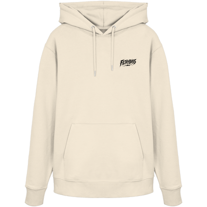 Audrey Hepburn blijft onaangedaan - FILTHYBASS - Organic Hoodie - Print in zwart op naturel