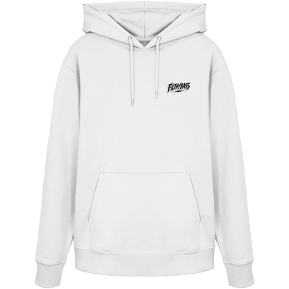 Pablo Picasso Went Half Cubist at the Drop - FILTHYBASS - Organic Hoodie - Black Print on White