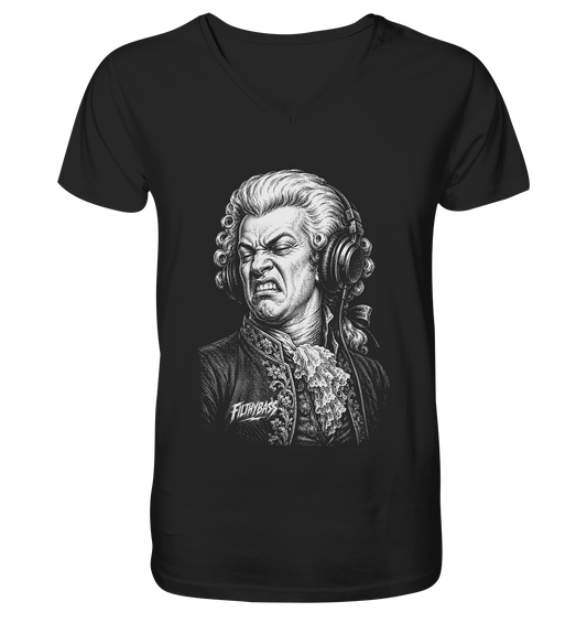 SHIRTIGO - Amadeus Mozart Approves - FILTHYBASS - V-Neck Shirt