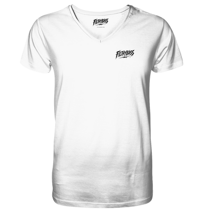 Front of the shirt, with the FILTHYBASS label inside the neck