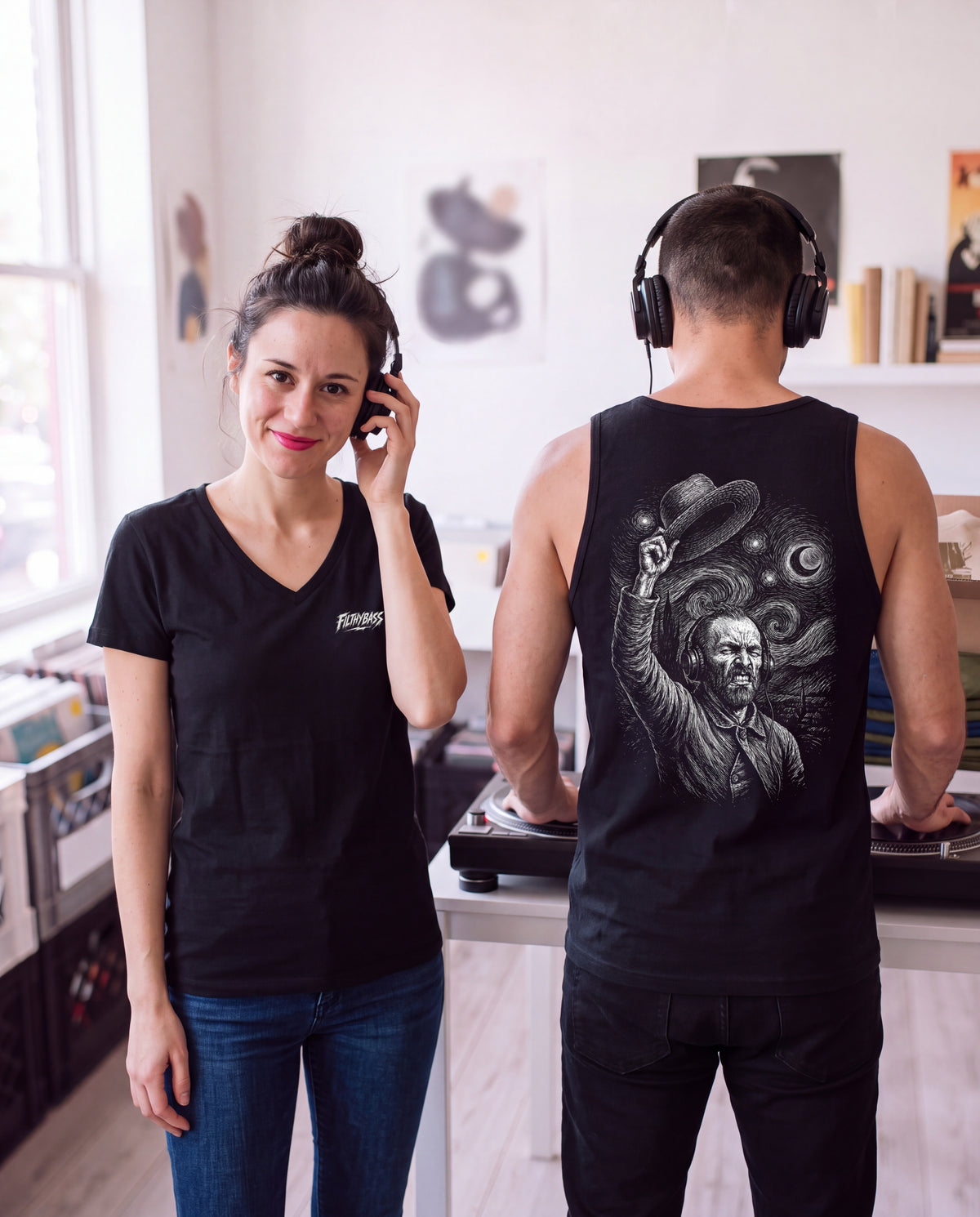 Vincent Van Gogh goes Starry Eyes - FILTHYBASS - Organic Tank Top — lifestyle