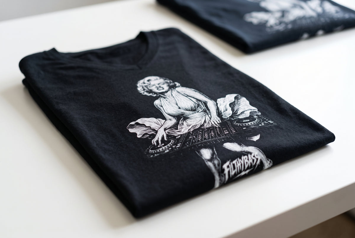 Marilyn Droppin Bass - FILTHYBASS - V-Neck Shirt