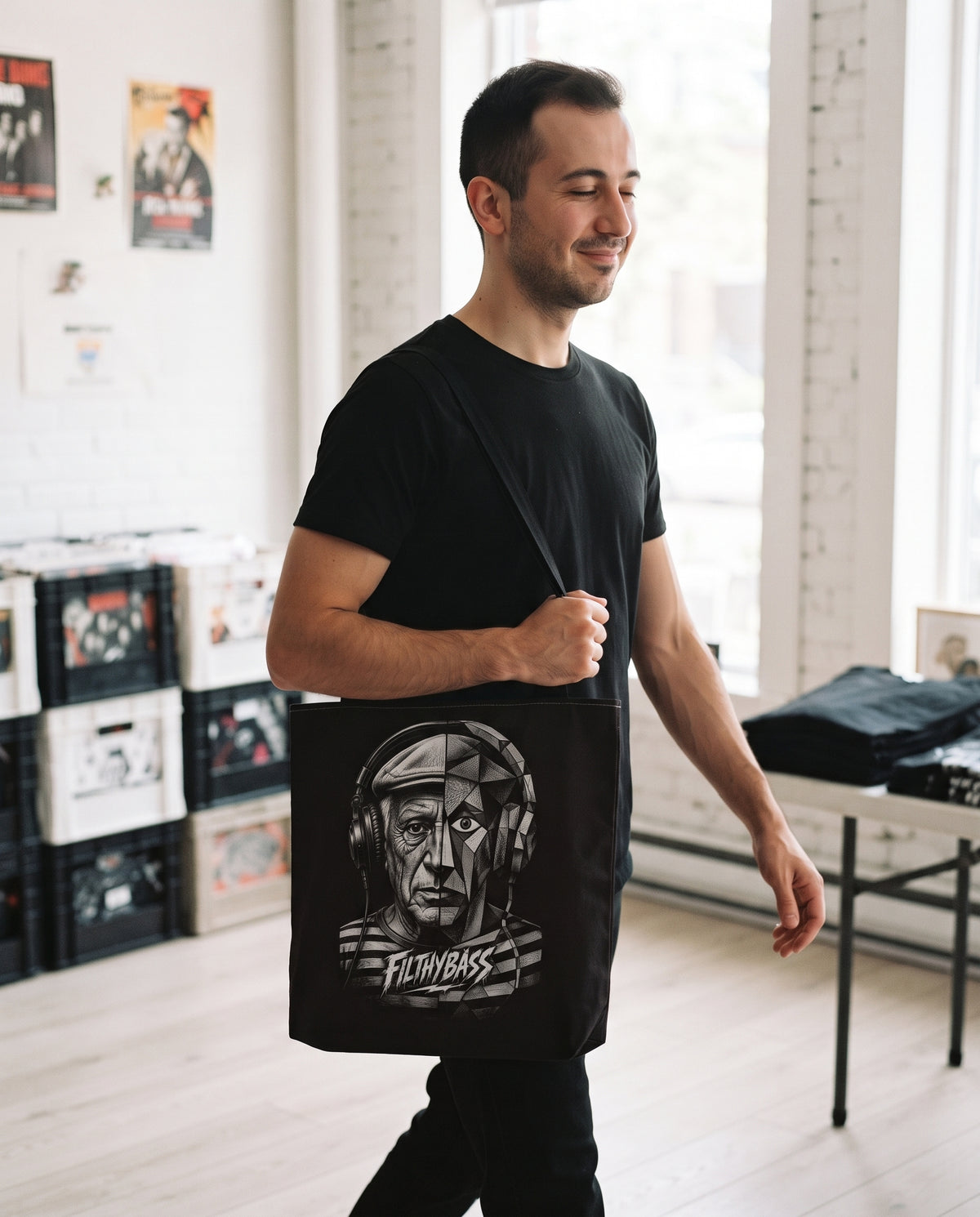 Pablo Picasso goes shopping - FILTHYBASS - tote bag — lifestyle