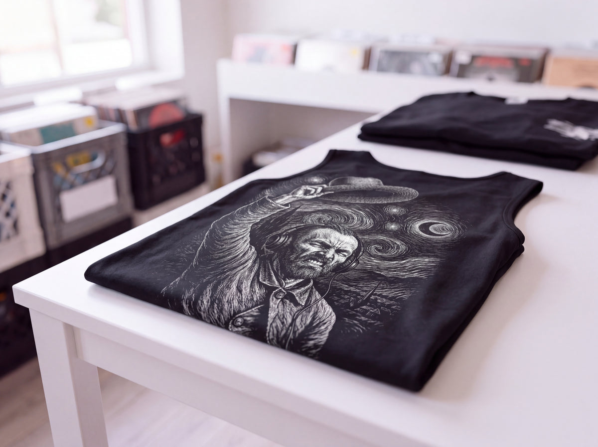 Vincent Van Gogh goes Starry Eyes - FILTHYBASS - Organic Tank Top