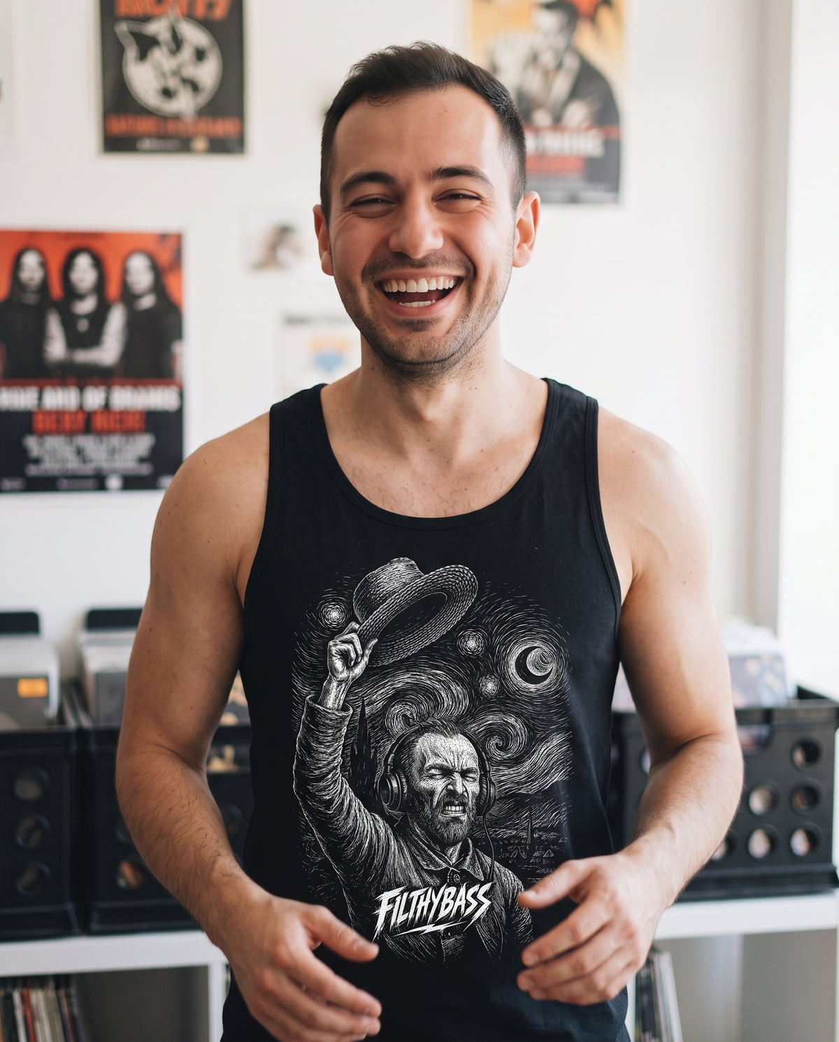 Vincent Van Gogh goes Starry Eyes - FILTHYBASS - Tanktops — lifestyle